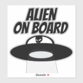 ALIEN À BORD DE VOITURE GROG DECAL STICKER (Feuille)