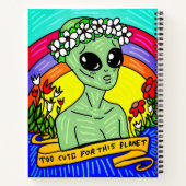 ALIEN à mignon pour ce carnet de planète (Dos)