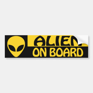 ALIEN AAN BOORD BUMPERSTICKER
