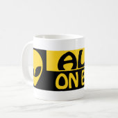 ALIEN AAN BOORD KOFFIEMOK (Voorkant links)