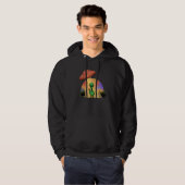 Alien Abducted UFO Mushroom Psychedelic Trippy Out Hoodie (Voorkant volledig)