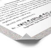 Alien Abductiecertificaat Poster (Hoek)