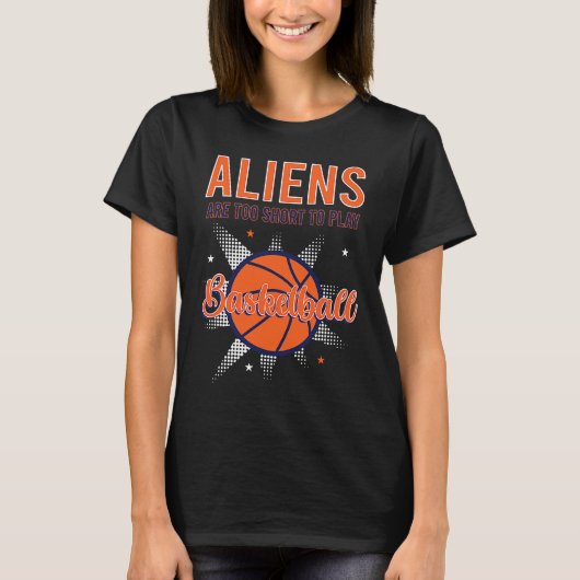 Alien Abduction Area 51 Basketball Pun T-shirt (Voorkant)