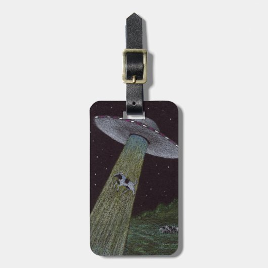 Alien Abduction Bagagelabel (Voorkant verticaal)