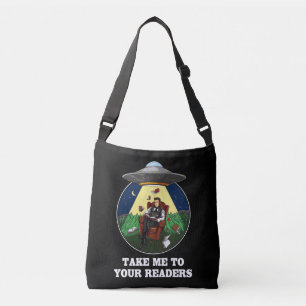 Alien Abduction Books to your Readers UFO Crossbody Tas