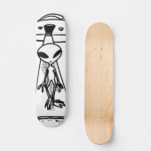 Alien Abduction Custom Pro Long Board Skateboard (Voorkant)