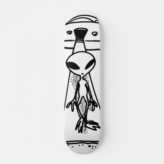 Alien Abduction Custom Pro Long Board Skateboard (Voorkant)
