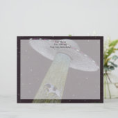Alien Abduction Gepersonaliseerd Briefhoofd (Staand voorkant)