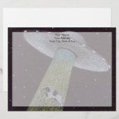 Alien Abduction Gepersonaliseerd Briefhoofd (Voorkant / Achterkant)