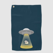 Alien Abduction Golfhanddoek (Voorkant)
