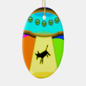 Alien Abduction Keramisch Ornament (Rechts)