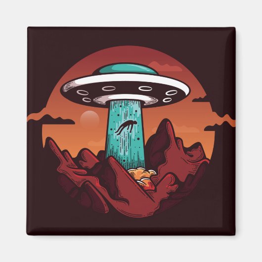 Alien Abduction Magneet (Voorkant)