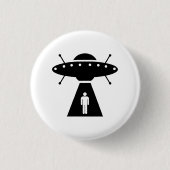 Alien Abduction Pictogram Button (Voorkant)