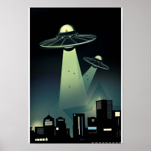 Alien Abduction Poster Groter (Voorkant)