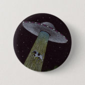 Alien Abduction Ronde Button 5,7 Cm (Voorkant)