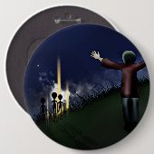 Alien Abduction Ronde Button 6,0 Cm (Voorkant /achterkant)