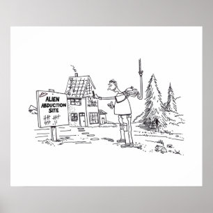 Alien Abduction Site gloss-poster Poster
