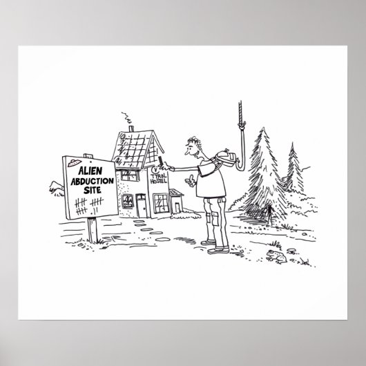 Alien Abduction Site gloss-poster Poster (Voorkant)
