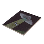 Alien Abduction Tegeltje (Zijkant)