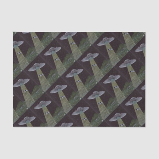 Alien Abduction Tissuepapier (Voorkant)