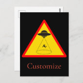 Alien Abduction UFO Thunder_Cove Briefkaart (Voorkant / Achterkant)