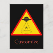 Alien Abduction UFO Thunder_Cove Briefkaart (Voorkant)