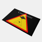 Alien Abduction UFO Thunder_Cove Deurmat (Schuin)