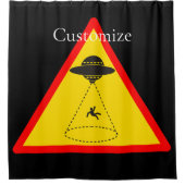 Alien Abduction UFO Thunder_Cove Douchegordijn (Voorkant)