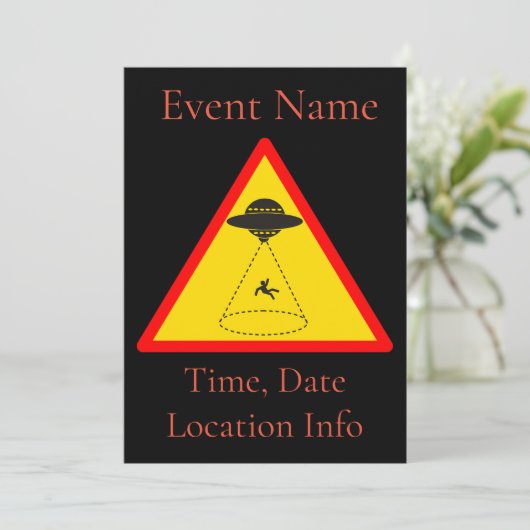 Alien Abduction UFO Thunder_Cove Kaart (Staand voorkant)