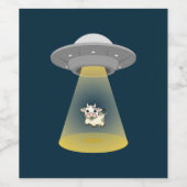 Alien Abduction Wijn Etiket (Enkel label)