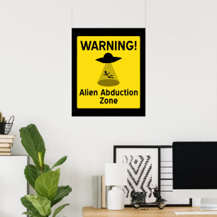 Alien Abduction Zone Poster