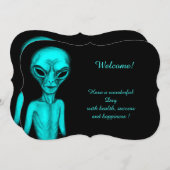 Alien, Ajouter Votre Invitation De Texte (Devant / Derrière)