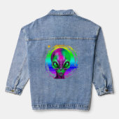 Alien Arc-en-ciel Coloré Moderne Tendance (Verso)