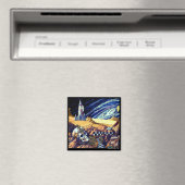 Alien Archeology Carré Magnet (In Situ (Lave-vaisselle))