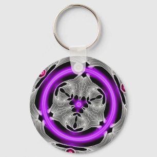 Alien Art - Paarse Neon Sleutelhanger