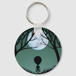 Alien Art-Sleutelhanger - Buitenaardse geschenken Sleutelhanger