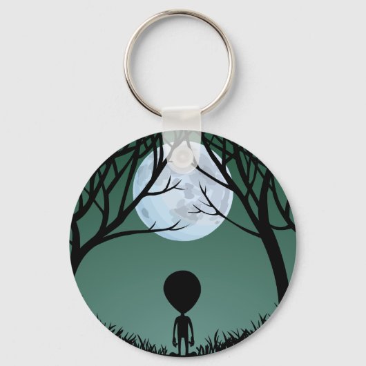 Alien Art-Sleutelhanger - Buitenaardse geschenken  Sleutelhanger (Voorkant)