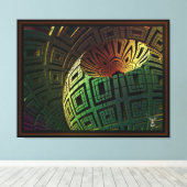 Alien Artifact door Xzendor7 Canvas Afdruk (Insitu (Houten vloer))