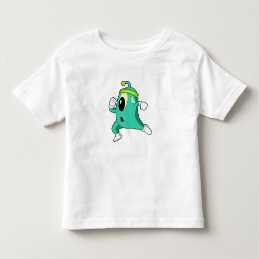 Alien as Runner Kinder Shirts (Voorkant)