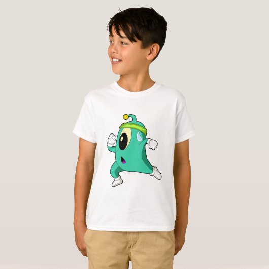 Alien as Runner T-shirt (Voorkant volledig)