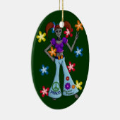 Alien Ation: Hippy Chick Ornament Oval (Rechts)