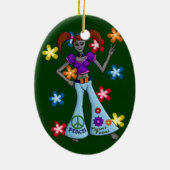 Alien Ation: Hippy Chick Ornament Oval (Achterkant)