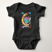 Alien Axolotl Pastel Goth Space Crescent Romper (Voorkant)