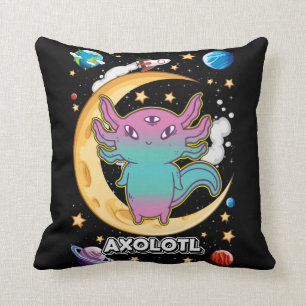 Alien Axolotl Pastel Gothic Space Crescent Kussen
