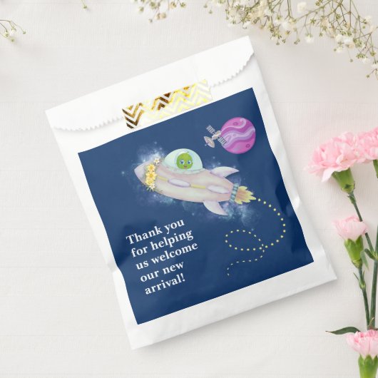 Alien Baby shower Favor Tassen Bedankzakje (Gezegeld)