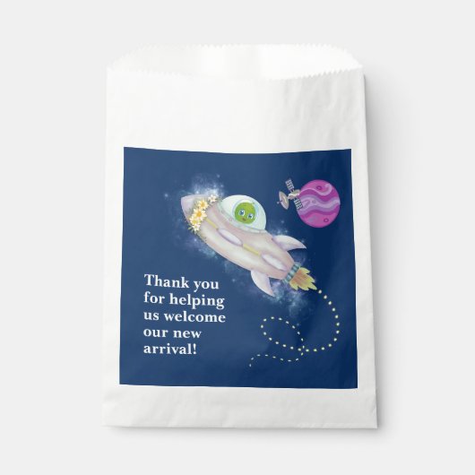 Alien Baby shower Favoriser les sacs (Devant)