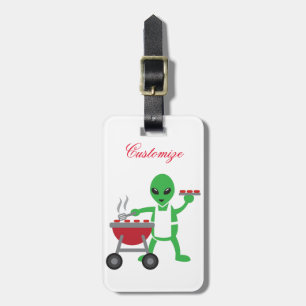 Alien Barbecue Cookout Thunder_Cove Bagagelabel
