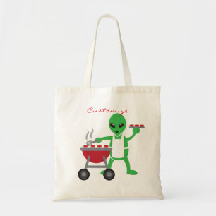 Alien Barbeque Cookout Thunder_Cove Tote Bag