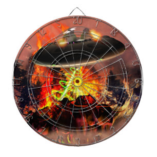 Alien BB-Q-dartboard Dartbord