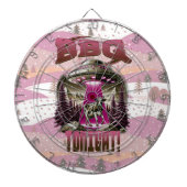 Alien BBQ Koe ontvoering grap Dartbord (Voorkant)